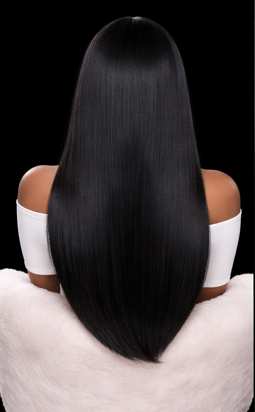 Straight | Natural Black | Transparent Lace| 13x6
